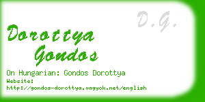 dorottya gondos business card